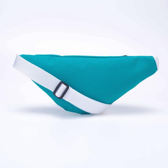 Сумка поясная детская на молнии, цвет бирюзовый Сумка поясная детская на молнии, цвет бирюзовый