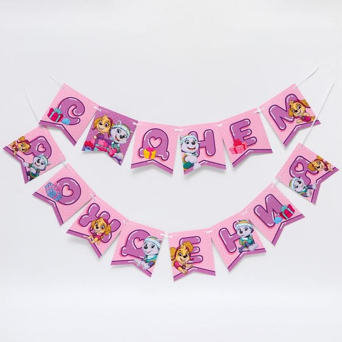 Набор бумажной посуды, на 6 персон Набор бумажной посуды, на 6 персон "С днем рождения!", Щенячий патруль