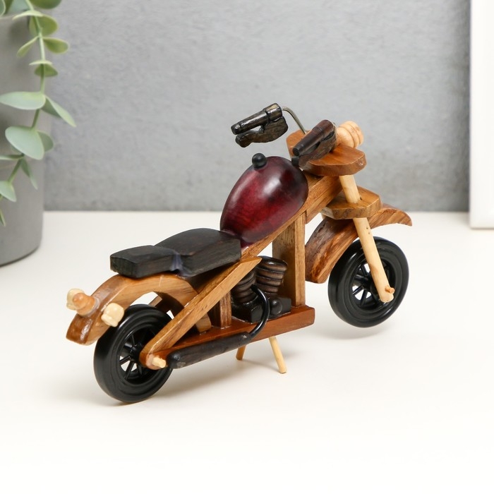 Сувенир дерево "Ретро. Мотоцикл" МИКС 11х4,5х16 см