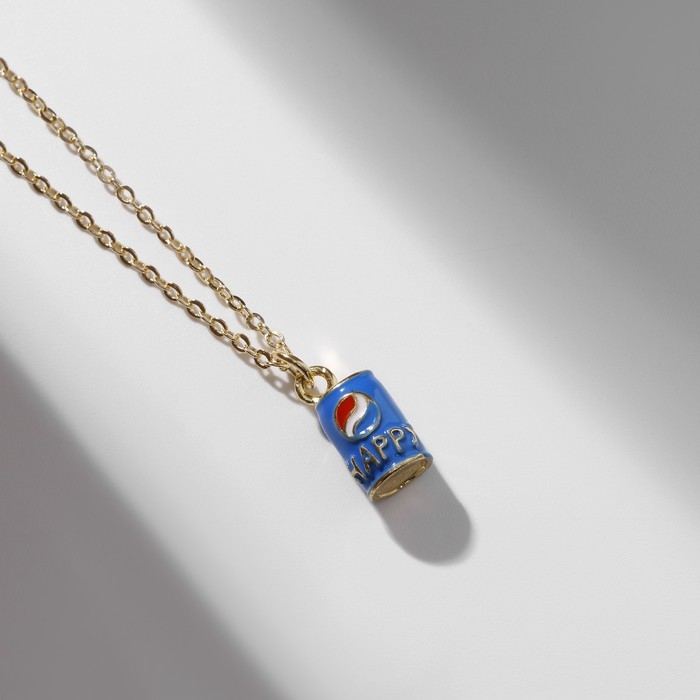 Кулон &laquo;Прелесть&raquo; газировка, цвет синий в золоте, 40 см