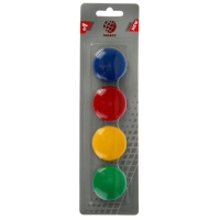 Магниты для досок 40 мм, 4 штуки, GLOBUS цветные, в блистере Магниты для досок 40 мм, 4 штуки, GLOBUS цветные, в блистере