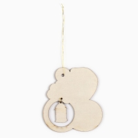 Ёлочная игрушка новогодняя &laquo;Поверь в мечту&raquo;, на Новый год, 8,8 х 9,6 см