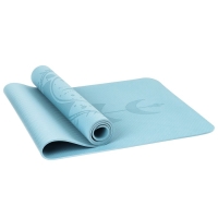 Коврик для йоги Sangh &laquo;Луна&raquo;, 183х61х0,6 см, цвет пастельный голубой
