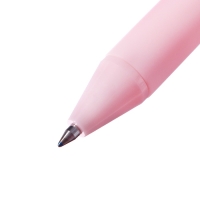 Ручка гелевая прикол Calligrata "Котик" автоматическая, узел 0.5 мм, синие чернила, розовая