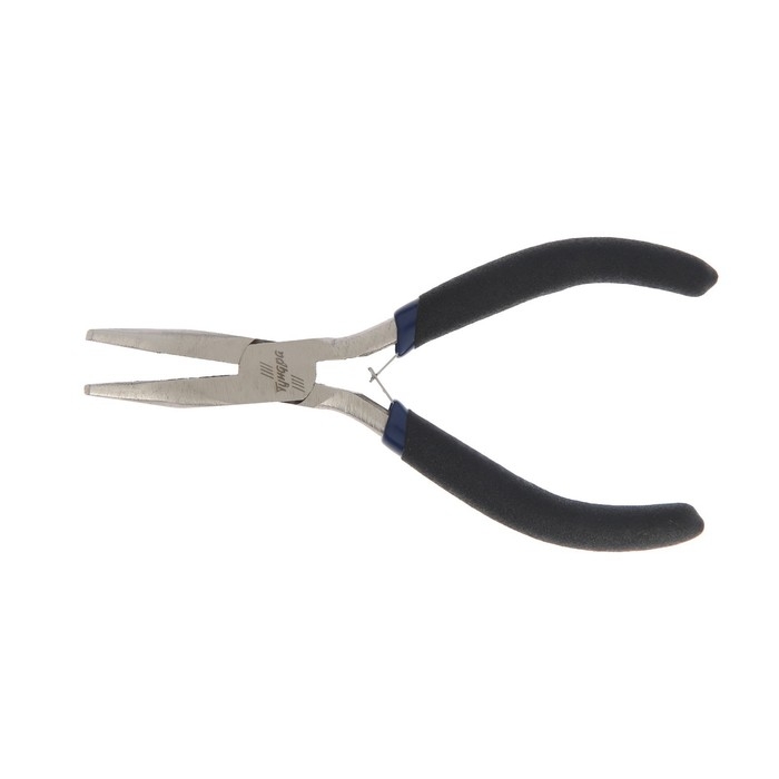 Длинногубцы изогнутые ТУНДРА mini, никелированные, обрезиненные рукоятки, 125 мм Длинногубцы изогнутые ТУНДРА mini, никелированные, обрезиненные рукоятки, 125 мм