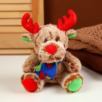 Новый год! Мягкая игрушка «Олень», 15 см, цвет разноцветный Новый год! Мягкая игрушка «Олень», 15 см, цвет разноцветный