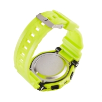 Часы наручные электронные, d-4.5 см, с будильником, зеленые Часы наручные электронные, d-4.5 см, с будильником, зеленые