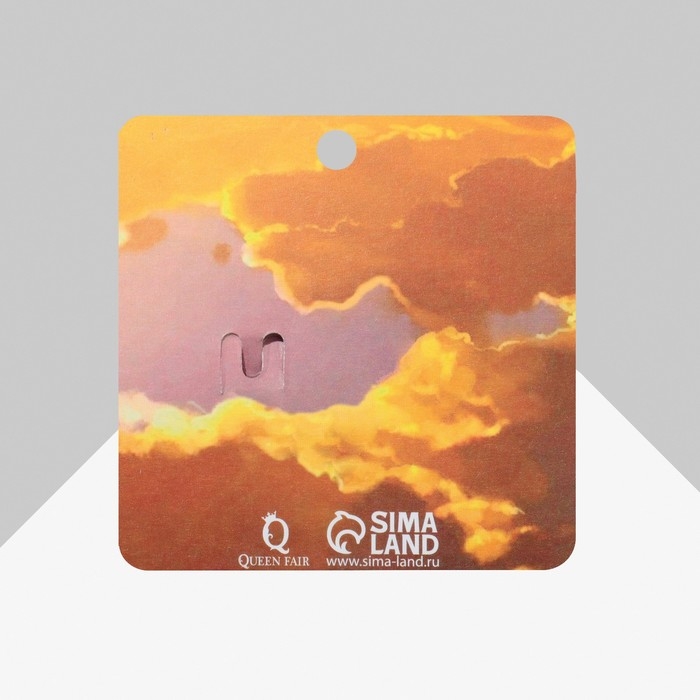 Булавка-оберег &laquo;Вера в себя&raquo;, 3 подвески 3,5 см, цвет бело-синий в золоте