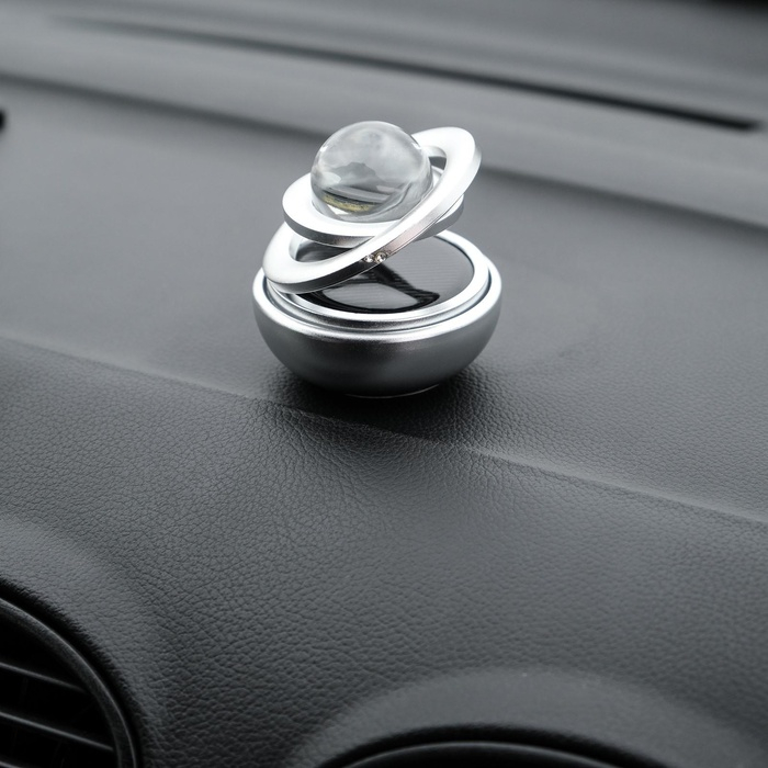 Аксессуар на панель, гравитационные кольца, вращается от солнца, серебро