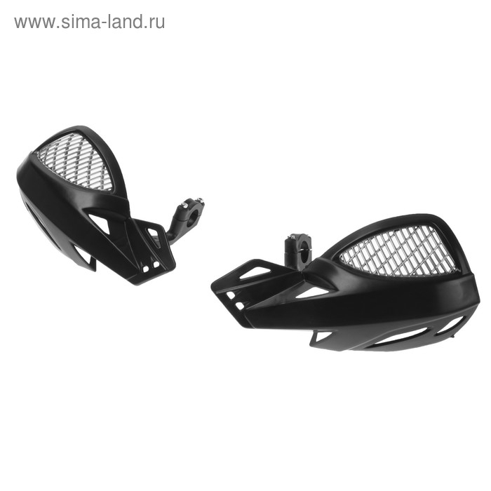 Защита рук на руль мотоцикла, пластик, чёрный, набор 2 шт Защита рук на руль мотоцикла, пластик, чёрный, набор 2 шт