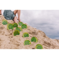 Блюдо сервировочное стеклянное овальное Доляна &laquo;Романтичный киви&raquo;, 24,5&times;15 см, цвет зелёный