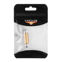 Автолампа светодиодная Cartage, C5W, 12 В, 22 SMD, 41 мм, свет белый Автолампа светодиодная Cartage, C5W, 12 В, 22 SMD, 41 мм, свет белый
