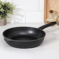 Сковорода KUKMARA &laquo;Традиция&raquo;, d=26 см, съёмная ручка, антипригарное покрытие, алюминий, чёрная