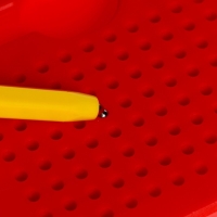 Планшет магнитный для рисования, 96 отверстий, красный Планшет магнитный для рисования, 96 отверстий, красный