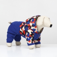 Комбинезон "Go-Иди" с утяжкой, размер 8 (ДС 19 см, ОГ 30, ОШ 22 см), синий/камуфляж Комбинезон "Go-Иди" с утяжкой, размер 8 (ДС 19 см, ОГ 30, ОШ 22 см), синий/камуфляж