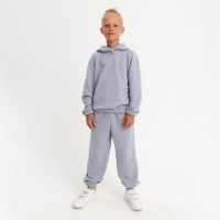 Костюм детский (худи, брюки) MINAKU цвет светло-серый меланж, рост 164 Костюм детский (худи, брюки) MINAKU цвет светло-серый меланж, рост 164