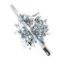 Пневмохлопушка «Голография», серебряный серпантин, 80 см Пневмохлопушка «Голография», серебряный серпантин, 80 см