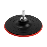 Насадка с липучкой для дрели и УШМ ЛОМ, М14, с адаптером, твердая, 125 мм Насадка с липучкой для дрели и УШМ ЛОМ, М14, с адаптером, твердая, 125 мм