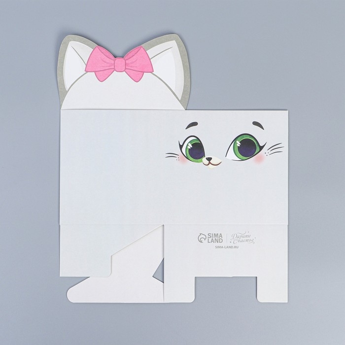 Коробки для мини букетов &laquo;Кисуля&raquo;, 12 &times; 20 &times; 10 см