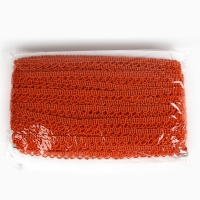 Тесьма &laquo;Фестоны&raquo; оранжевая, шириной 1,3 см, по 50 м