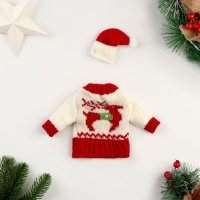 Новый год! Одежда на бутылку «Свитер с оленем» Новый год! Одежда на бутылку «Свитер с оленем»