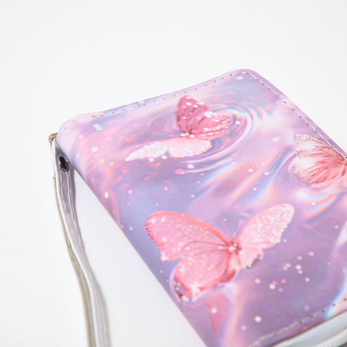 Кошелёк детский на молнии «Выбражулька», цвет розовый Кошелёк детский на молнии «Выбражулька», цвет розовый