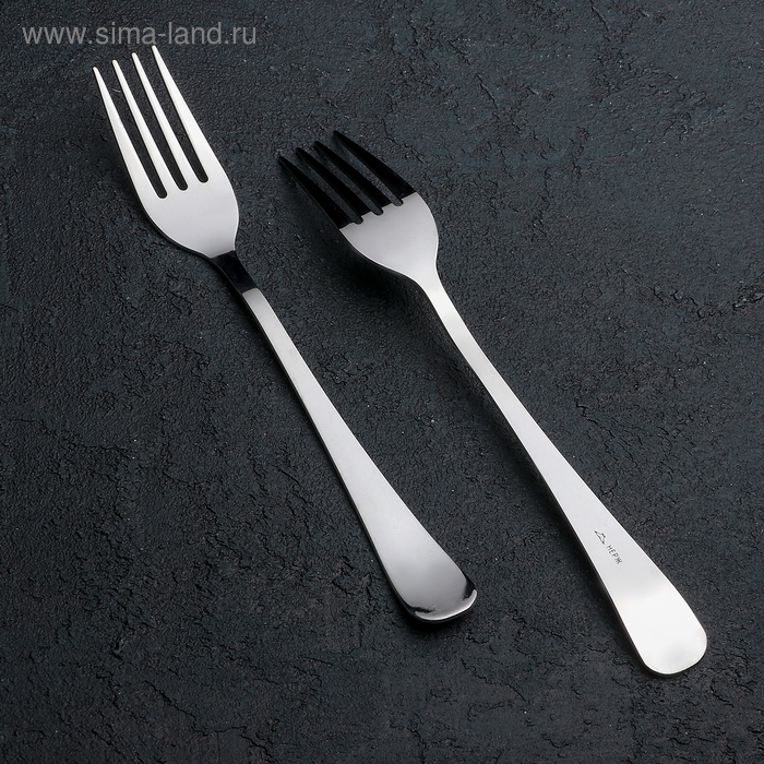 Вилка столовая «Росинка», длина 20 см, толщина 1,8 мм, цвет серебряный Вилка столовая «Росинка», длина 20 см, толщина 1,8 мм, цвет серебряный