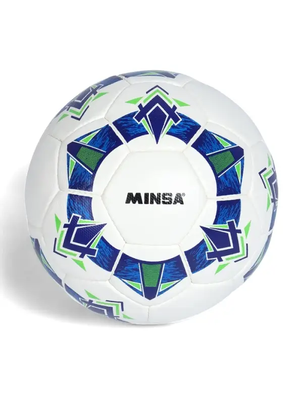 Футбольный мяч Minsa FB100 HS, ручная сшивка, 32 панели, размер 5
