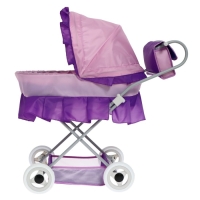 Коляска кукольная №11, цвет сиреневый Коляска кукольная №11, цвет сиреневый