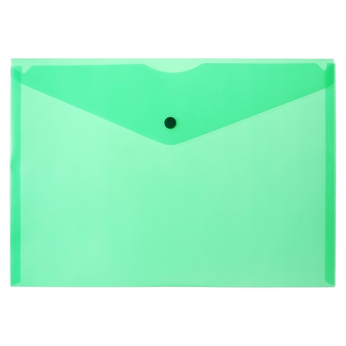 Набор папок-конвертов на кнопке 10 штук, А4, 180 мкм, Calligrata Office, полупрозрачные, микс