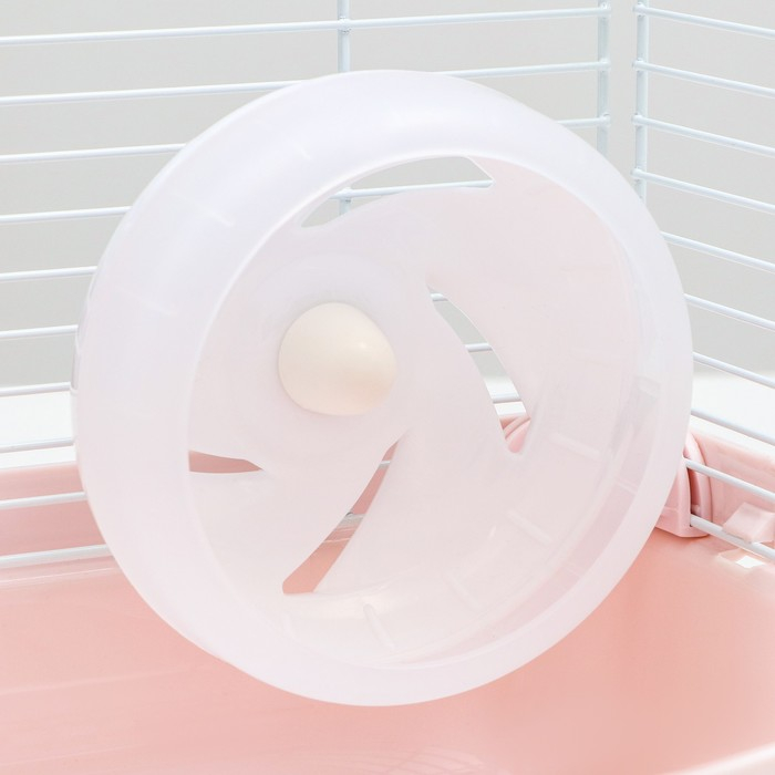 Клетка для грызунов укомплектованная, 23 х 19 х 28 см, розовая Клетка для грызунов укомплектованная, 23 х 19 х 28 см, розовая