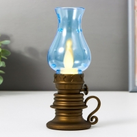 Ночник "Керосиновая лампа малая" свеча LED от батареек 3хLR44 5,5х5,5х14 см RISALUX Ночник "Керосиновая лампа малая" свеча LED от батареек 3хLR44 5,5х5,5х14 см RISALUX