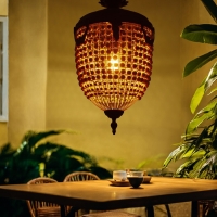 Светильник потолочный "Юлий" коричневый/чёрный 1х40Вт, Е27, 37х37х70 см Светильник потолочный "Юлий" коричневый/чёрный 1х40Вт, Е27, 37х37х70 см