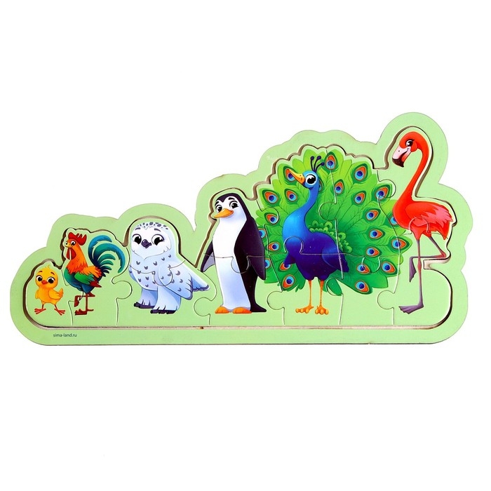 Пазлы на подложке &laquo;Птицы&raquo;