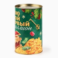 Копилка новогодняя подарок &laquo;Новый год: Монеты&raquo;, XXL, 20 х 12,5 см