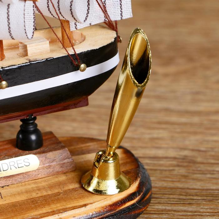 Декор настольный &laquo;Корабль мечты&raquo; с подставкой для ручки, микс, 6,5 х 13,5 х 14,5 см
