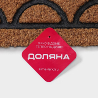 Коврик придверный Доляна &laquo;Побережье&raquo;, 45&times;75 см, кокосовое волокно