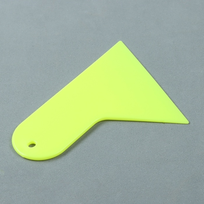 Шпатель для плёнки, 12&times;9.5 см, жёлтый