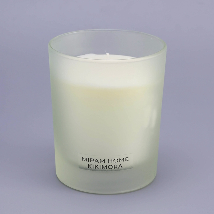 Свеча ароматическая в стекле "KIKIMORA", мох, шалфей и соль, 200 г