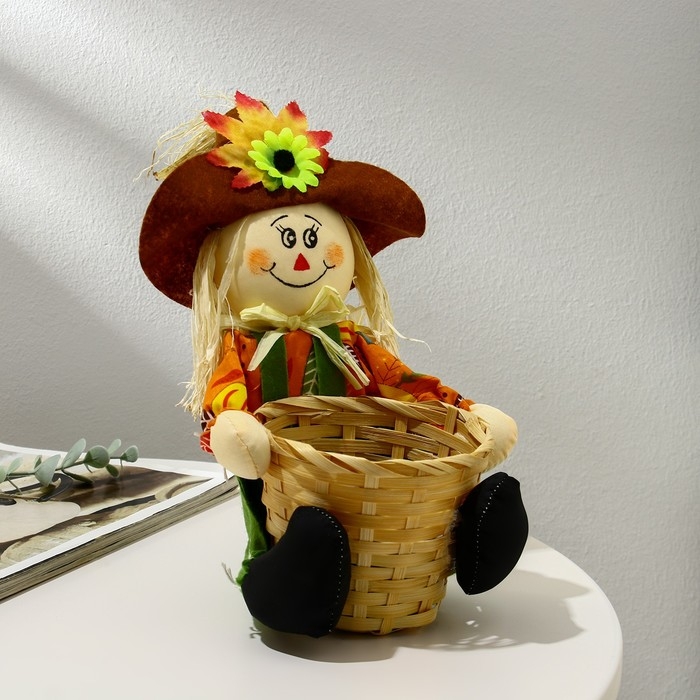 Подставка для цветов, на 1 горшок, d = 9 см, h = 9 см, МИКС, &laquo;Пугало&raquo;, Greengo