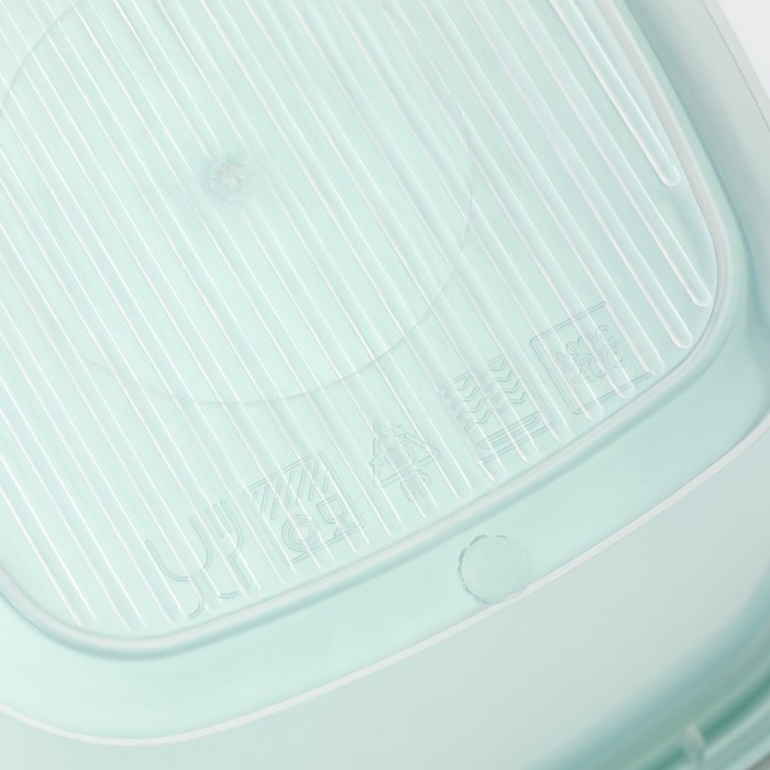 Набор контейнеров квадратных BioFresh, 3 шт: 0,23 л, 0,5 л, 0,9 л, цвет прозрачный, крышка МИКС