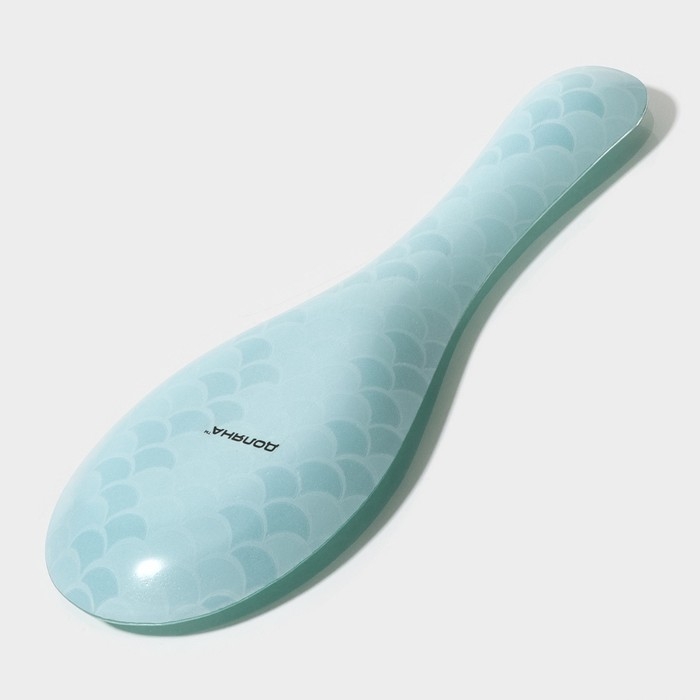 Подставка стеклянная под ложку Доляна «Сирена», 23,5×8,3 см, цвет бирюзовый Подставка стеклянная под ложку Доляна «Сирена», 23,5×8,3 см, цвет бирюзовый