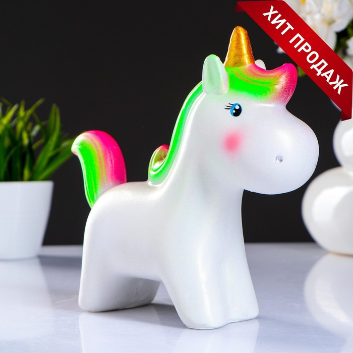 Копилка Копилка "Единорог" радужный, 21х19см