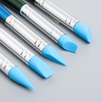 Набор инструментов для придания формы "Краски" 5 шт h=16 и 17 см дерево, металл, резина Набор инструментов для придания формы "Краски" 5 шт h=16 и 17 см дерево, металл, резина