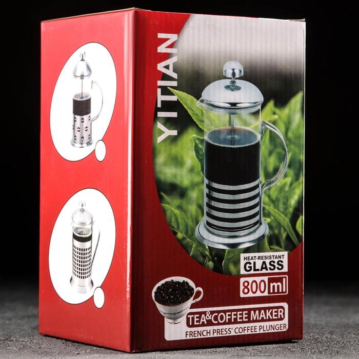 Чайник заварочный френч - пресс &laquo;Эко cork&raquo;, 800 мл