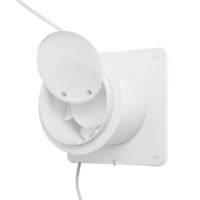 Вентилятор вытяжной ZEIN LOF-07, d=100 мм, 220 В, 15 Вт, сетка, кноп. выкл., с обр. клапаном