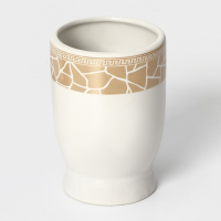 Набор аксессуаров для ванной комнаты Доляна &laquo;Мрамор&raquo;, 3 предмета (дозатор с подставкой 550 мл, 2 стакана)