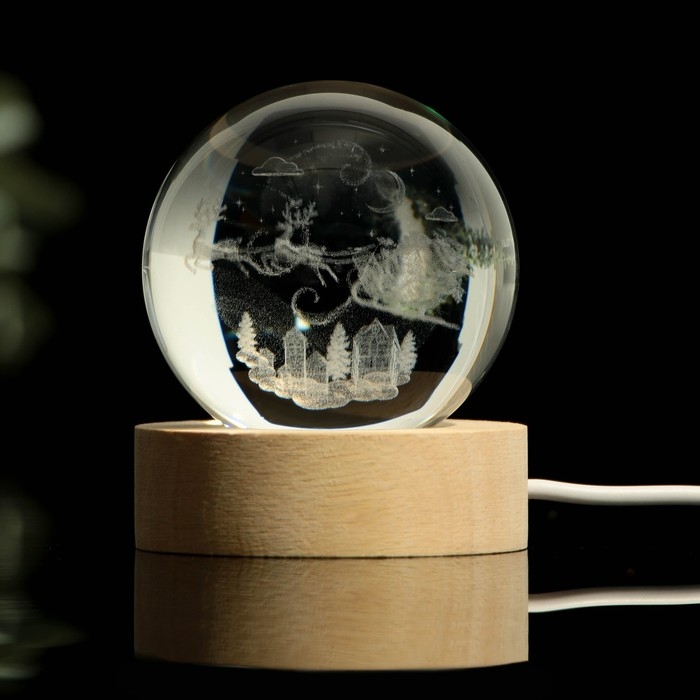 Светильник новогодний &laquo;Новый год: Новогодний&raquo;, диам. 6 см