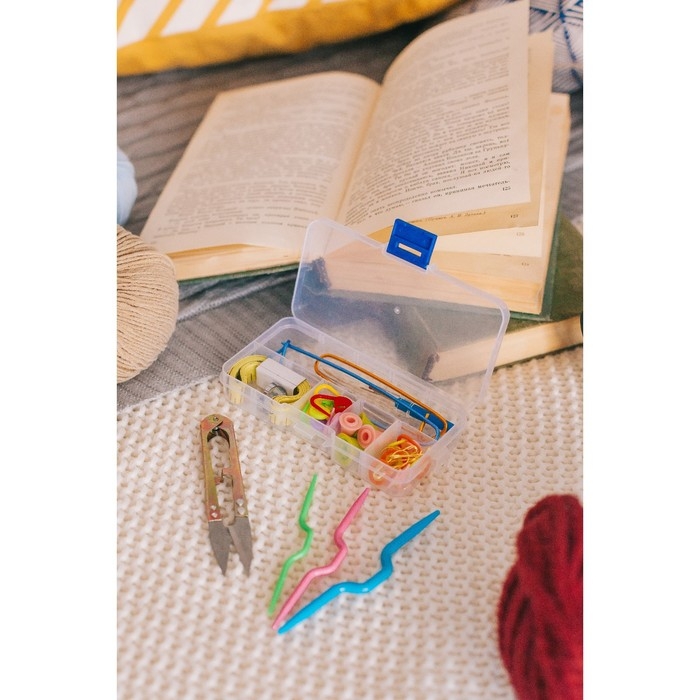 Набор для вязания , 57 предметов, в футляре Набор для вязания , 57 предметов, в футляре