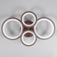 Люстра "Кольца" LED 80Вт Коричневый 2700-6400к 60х45х14 Люстра "Кольца" LED 80Вт Коричневый 2700-6400к 60х45х14